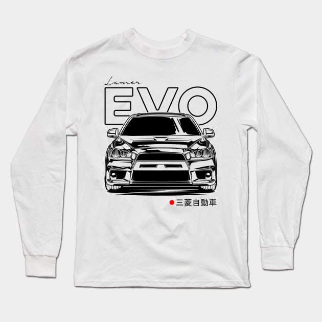 Lancer Evolution X Long Sleeve T-Shirt by idrdesign